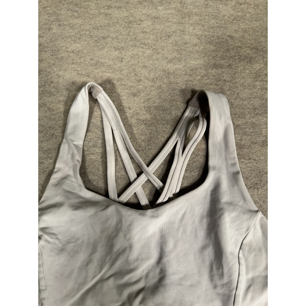 Lululemon Free To Be Serene Sports Bra Womens 6 White Criss Cross Strap Back - Picture 3 of 9